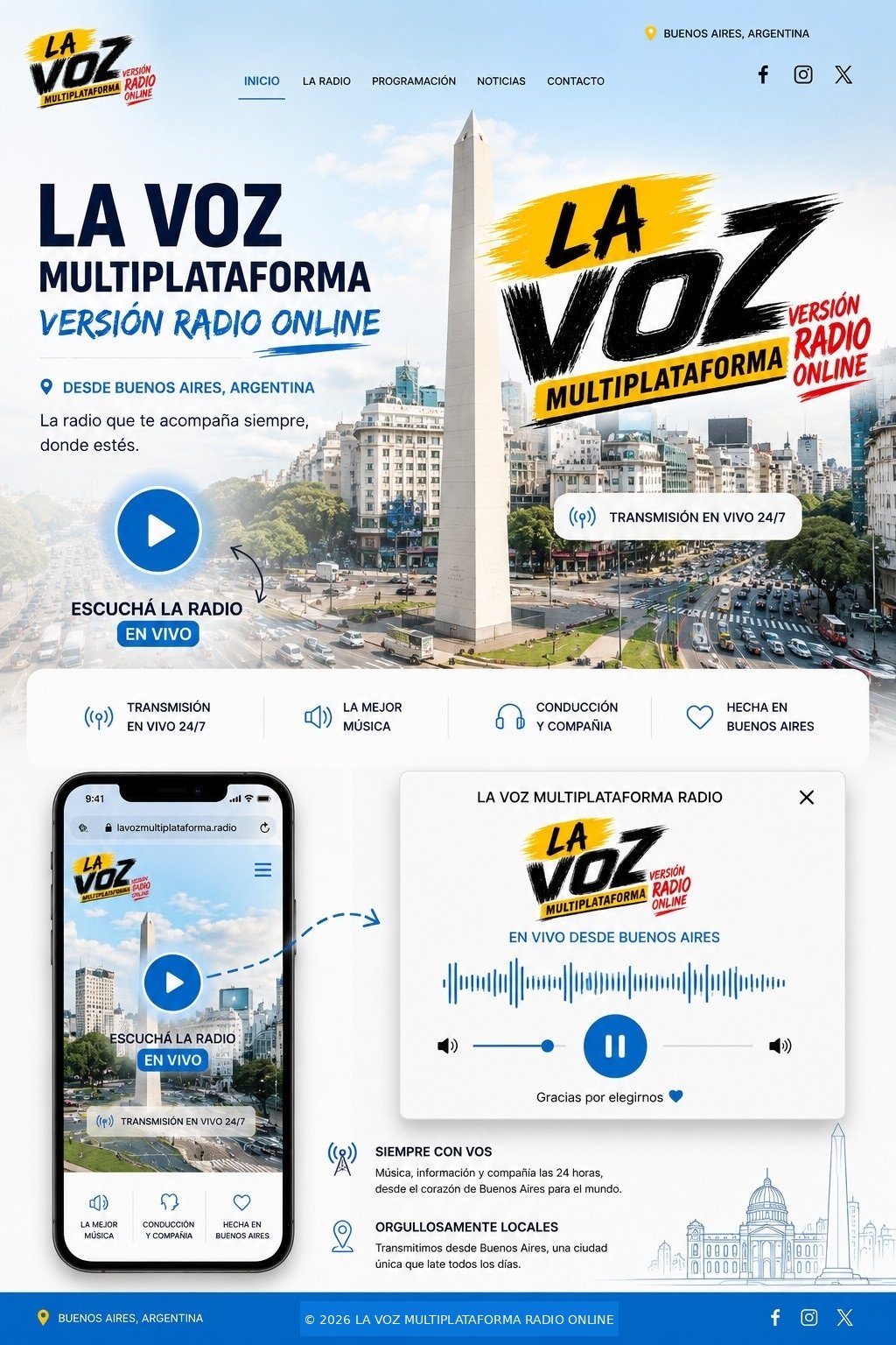 La Voz Multiplataforma Radio Online